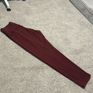 Aerie Offline OG leggings high rise regula inseam maroon EUC